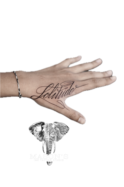 Fine Line Handwriting Script Tattoo Design