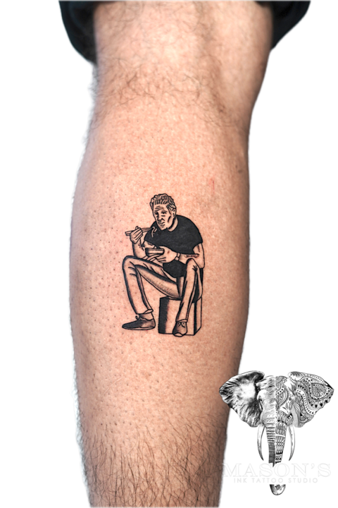 Traditional Blackwork Man Tattoo Design