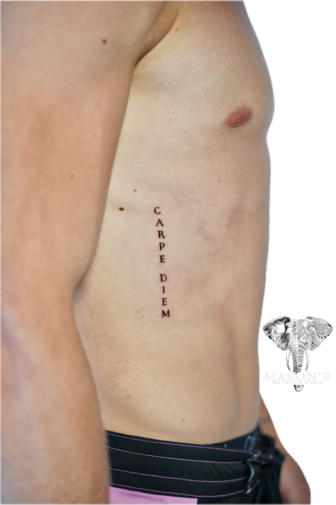 Fine Line Script Tattoo Design
