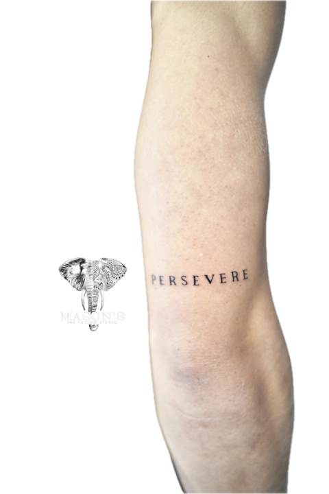 Fine Line Script Tattoo Design