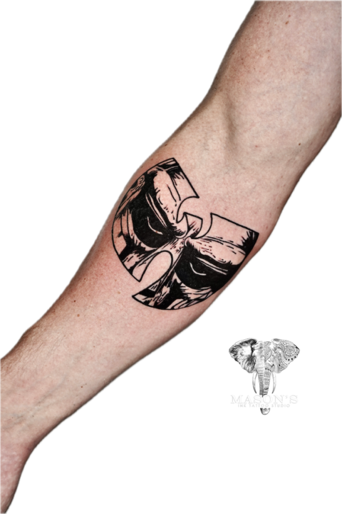 Blackwork Batman Tattoo Design