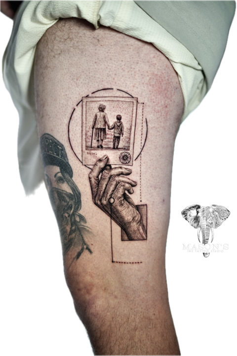 Conceptual Geometric Tattoo Design