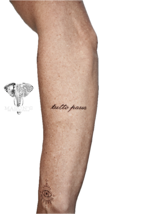Elegant Fine Line Script Tattoo Design
