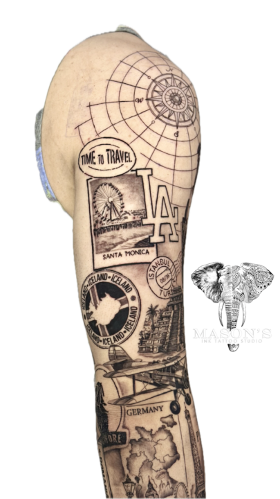 Exploration Realism Tattoo Design
