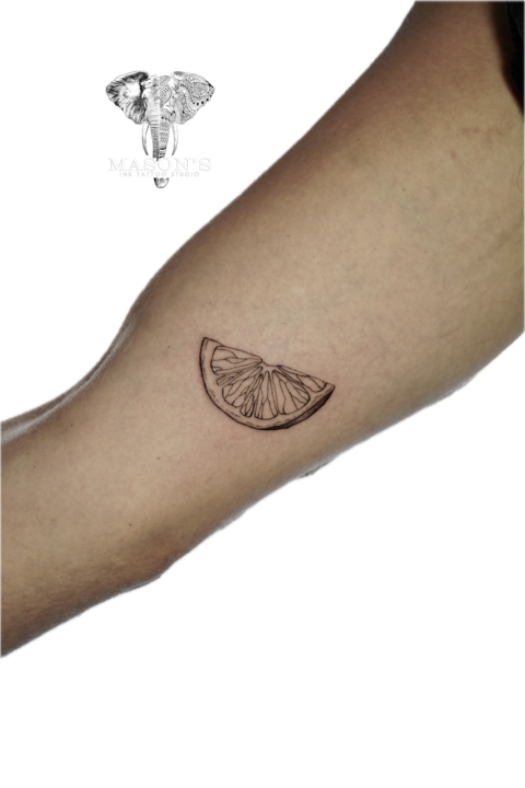 Fine Line Lime Tattoo Design