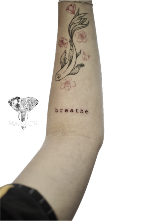Fine Line Script Tattoo Design