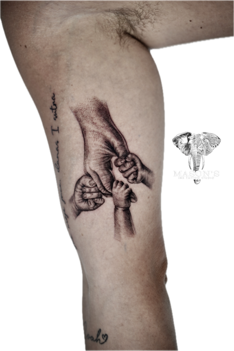Realism Hand Tattoo Design