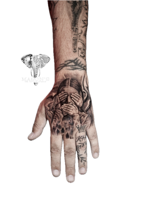 Realism Woman Tattoo Design