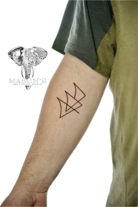 Fine Line Abstract Line Tattoo Design