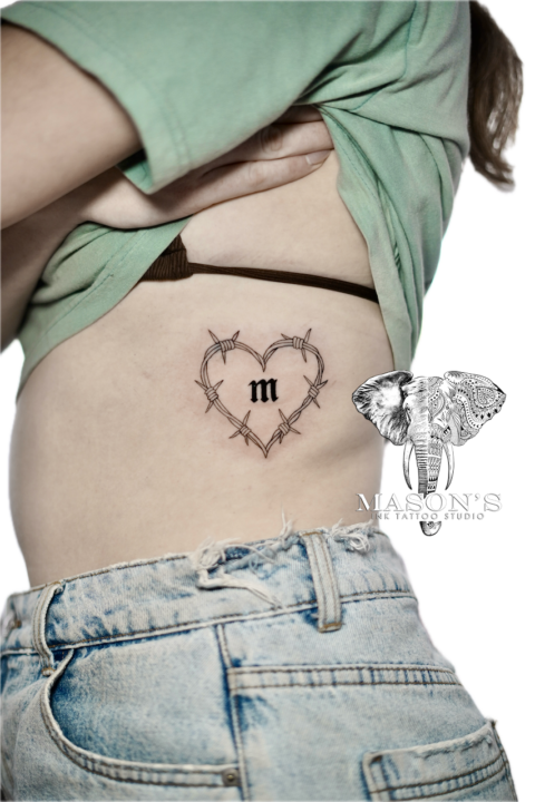 Fine Line Chain Tattoo Design