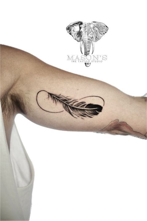 Fine Line Infinity Tattoo Design