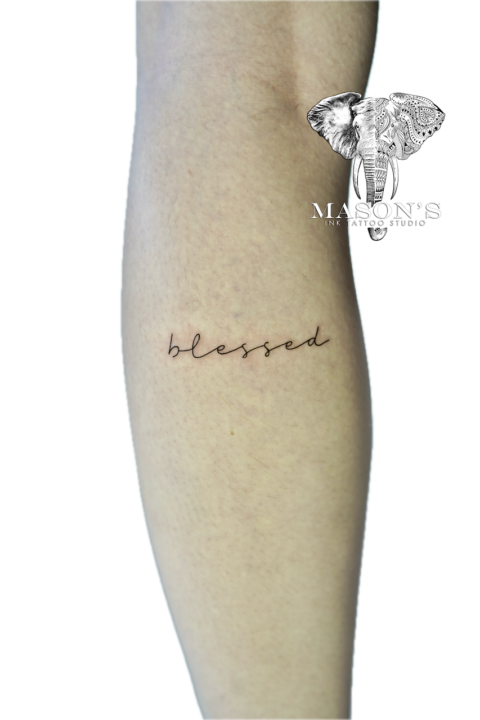 Fine Line Lettering Tattoo Design