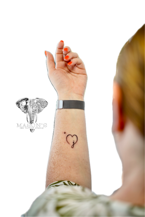 Fine Line Love Tattoo Design