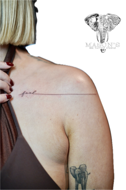 Fine Line Script Lettering Tattoo Design