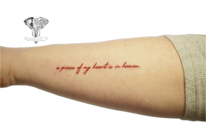 Fine Line Script Tattoo