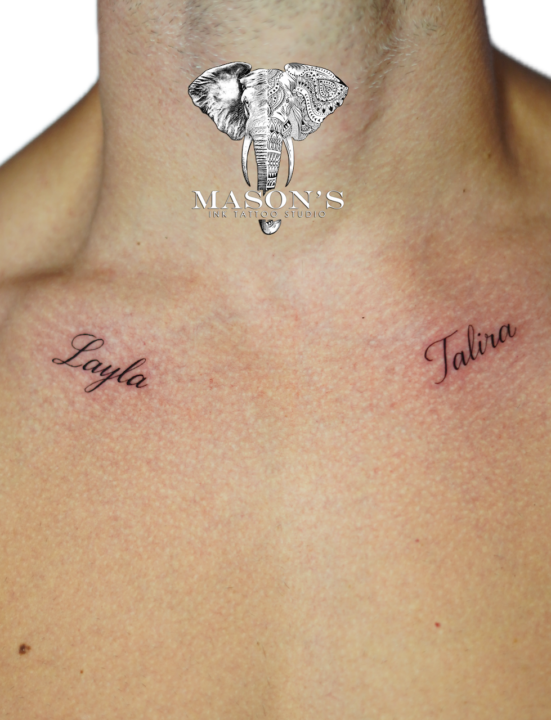 Fine Line Script Tattoo Design