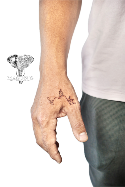 Fine Line Tone, Chili and Crown Tattoo Design