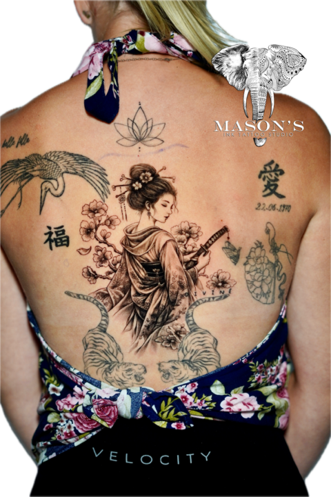 Japanese Geisha Tattoo Design