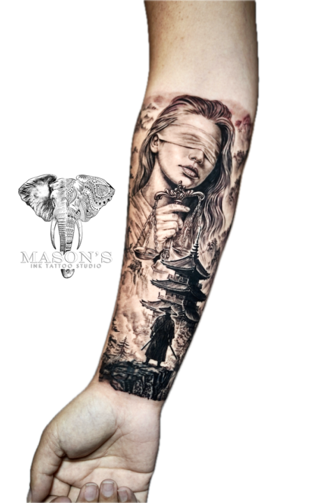 Japanese Realism Tattoo Design