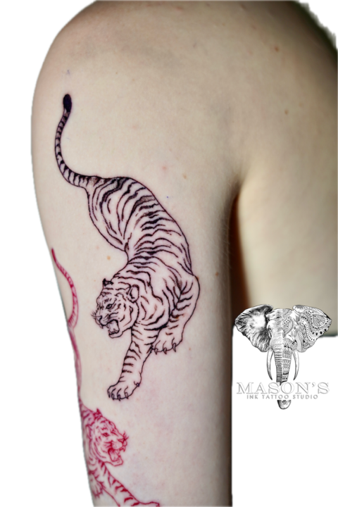 Japanese Tiger Tattoo Design