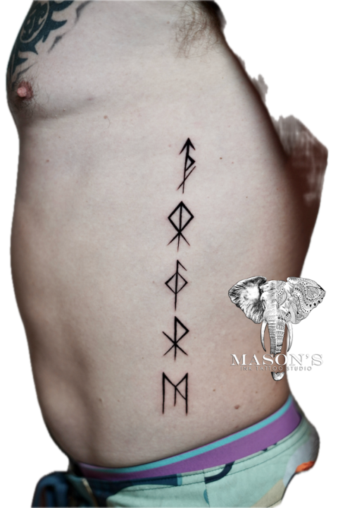Script Lettering Tattoo Design