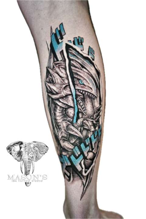 Seto Kaiba Color Tattoo Design